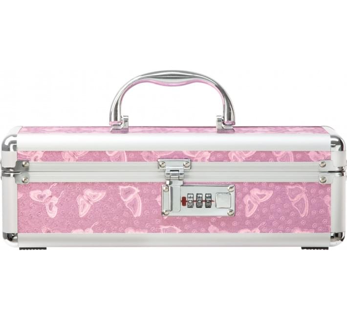 Кейс для зберігання секс-іграшок Powerbullet - Lockable Vibrator Case з кодовим замком Рожевий