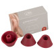 Змінні насадки Womanizer Duo, Inside Out S, Бордові, 3 шт