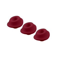 Змінні насадки Womanizer Premium, Classic, Liberty, Starlet - M, Бордові, 3 шт