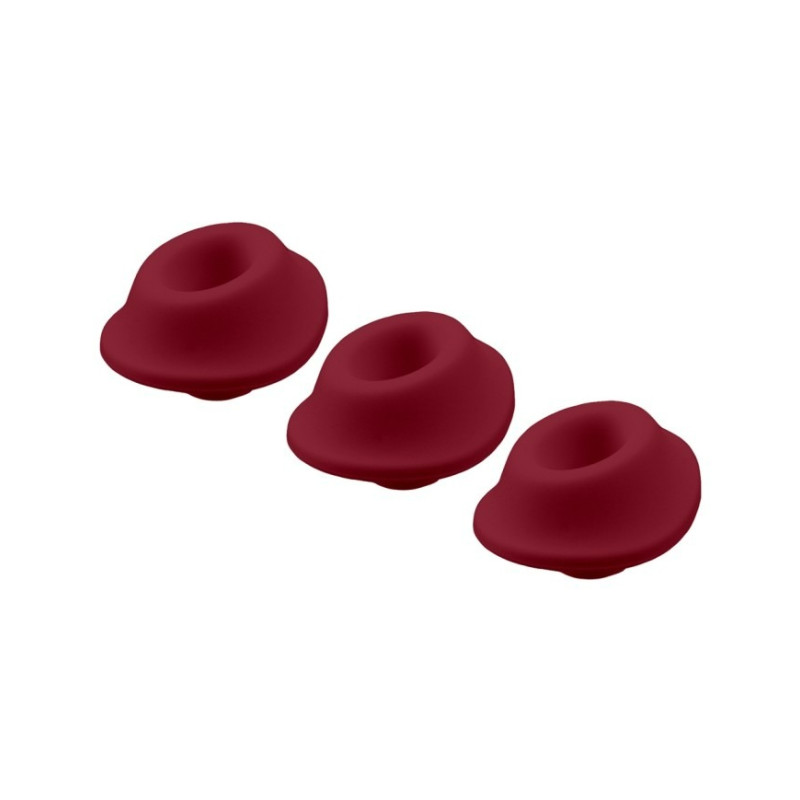 Змінні насадки Womanizer Premium, Classic, Liberty, Starlet - M, Бордові, 3 шт