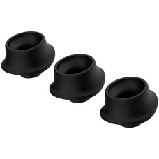 Змінні насадки Womanizer Premium, Classic, Liberty, Starlet - L, Чорні, 3 шт