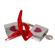 Металлические замочки с ключиком OOTB Love Lock, 4,7 см и 5 см