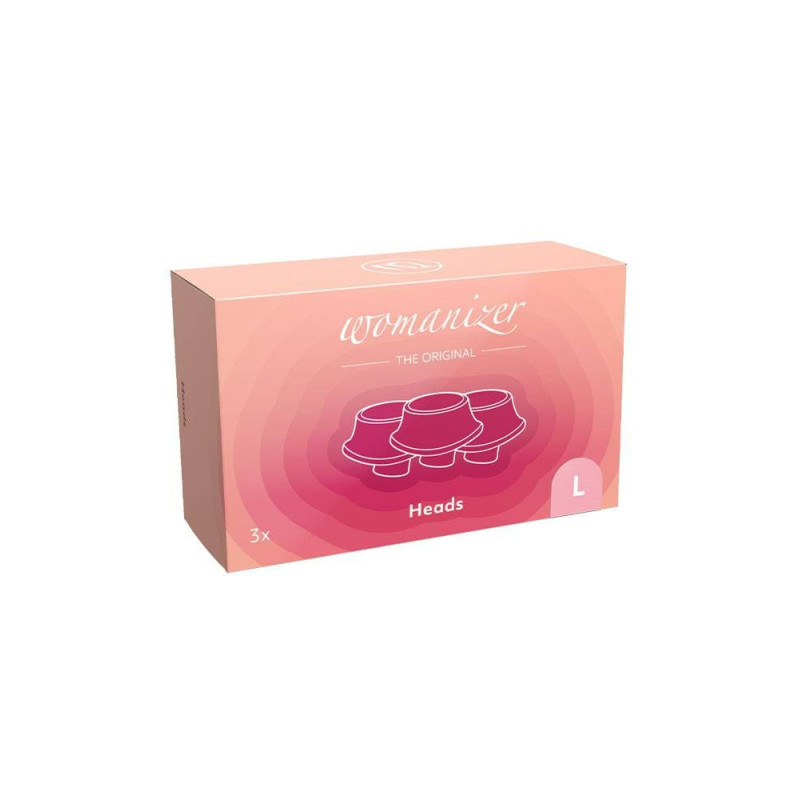 Змінні насадки Womanizer Premium, Classic, Liberty, Starlet - L, Рожеві, 3 шт
