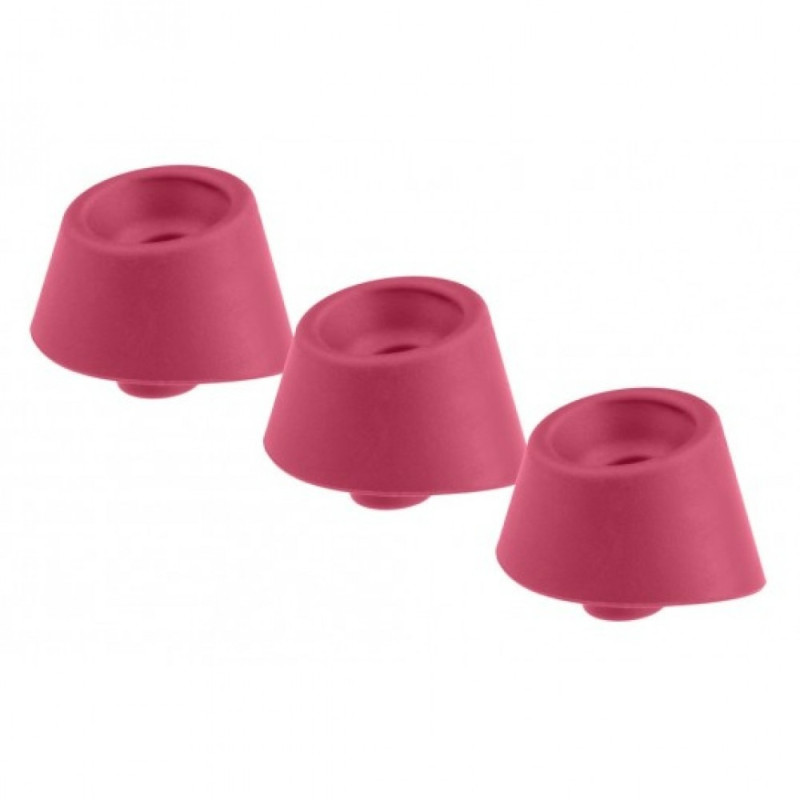 Змінні насадки Womanizer Premium, Classic, Liberty, Starlet - L, Малинові, 3 шт