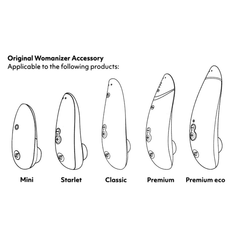Сменные насадки Womanizer Premium, Classic, Liberty, Starlet - L, Белые, 3 шт