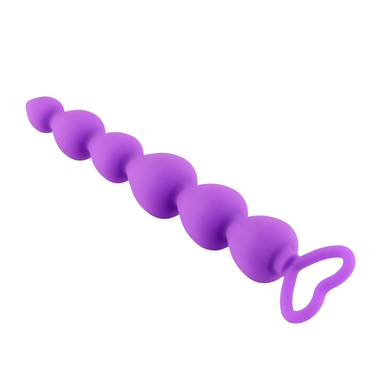 Анальний ланцюжок B - Series HeavyFun Anal Beads Heart Purple