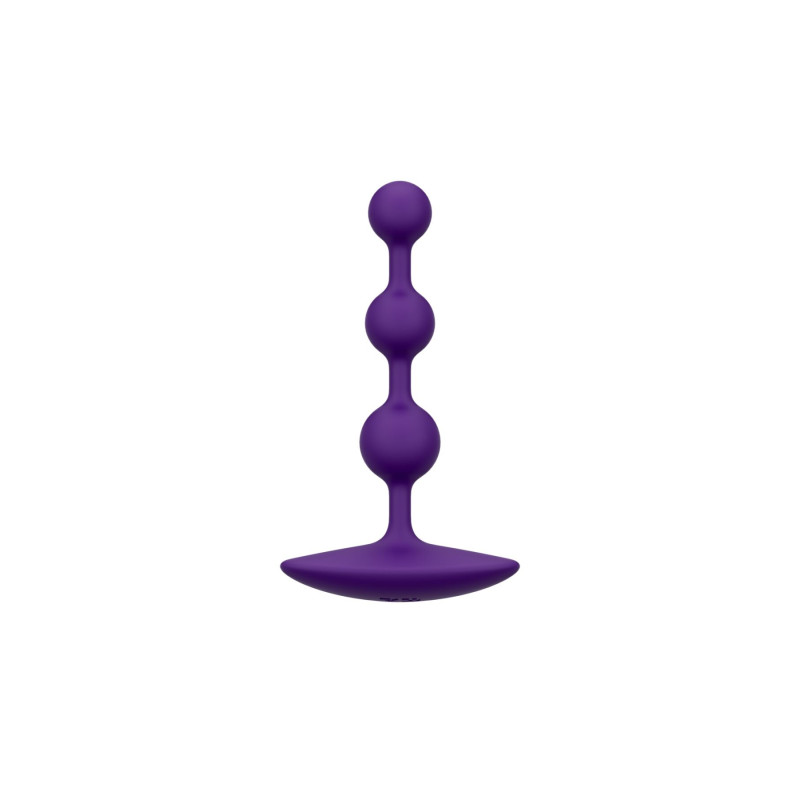 Анальные бусы Romp Amp Dark Purple, силикон, макс. диаметр 2,6 см
