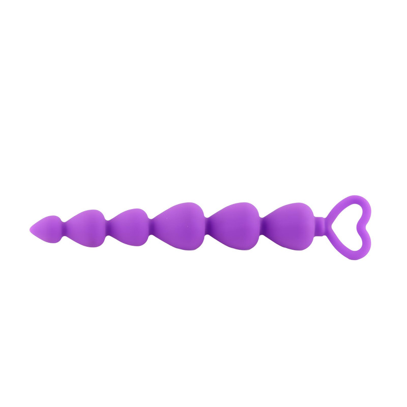 Анальний ланцюжок B - Series HeavyFun Anal Beads Heart Purple