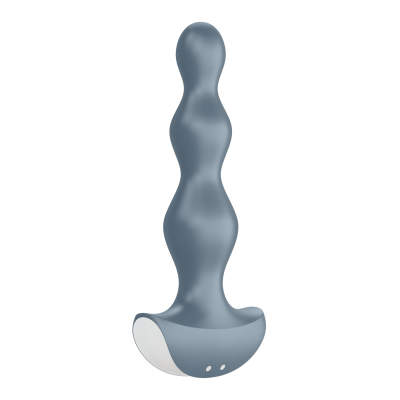 Анальний стимулятор-намистини з двома моторами Satisfyer Lolli-Plug 2 (ice blue)