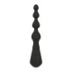 Анальные бусы с вибрацией LELO Soraya Beads Black, разный диаметр бусин, 8 режимов