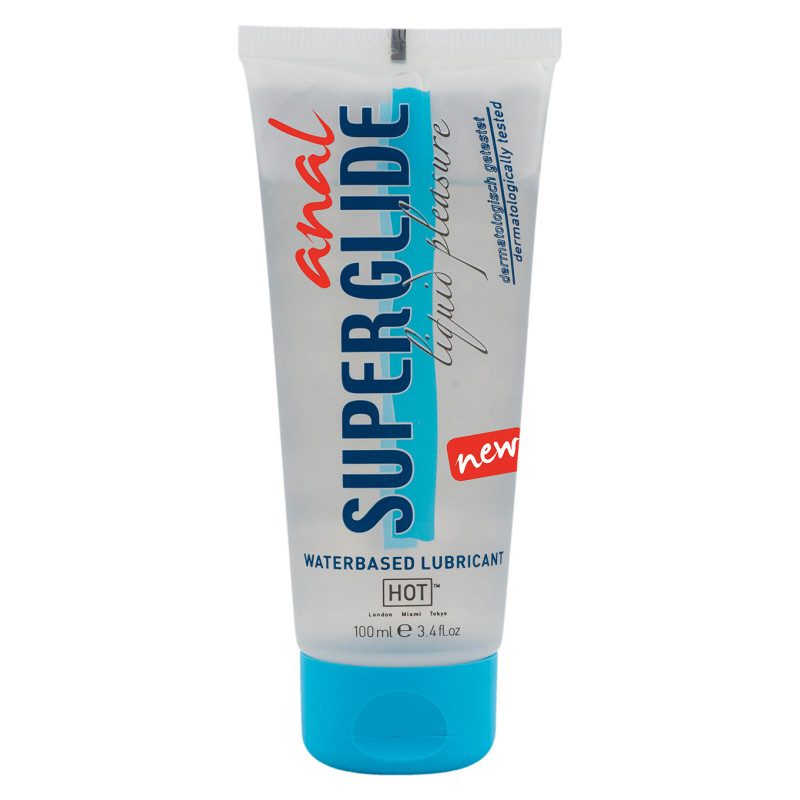 Анальне зігрівальне мастило на водній основі Hot Anal Superglide 100 мл