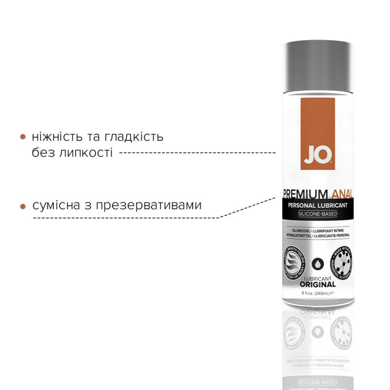 Лубрикант на силіконовій основі System JO ANAL PREMIUM ORIGINAL 240 мл