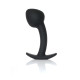 Анальна пробка B - Series HeavyFun Curved Silicone Black Plug L