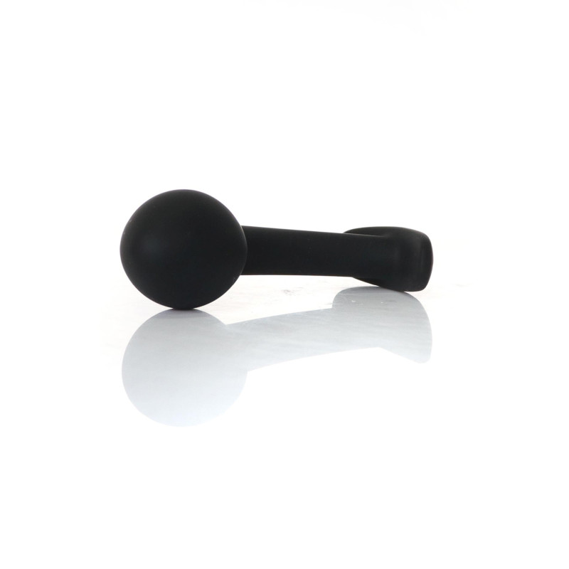 Анальна пробка B - Series HeavyFun Curved Silicone Black Plug L