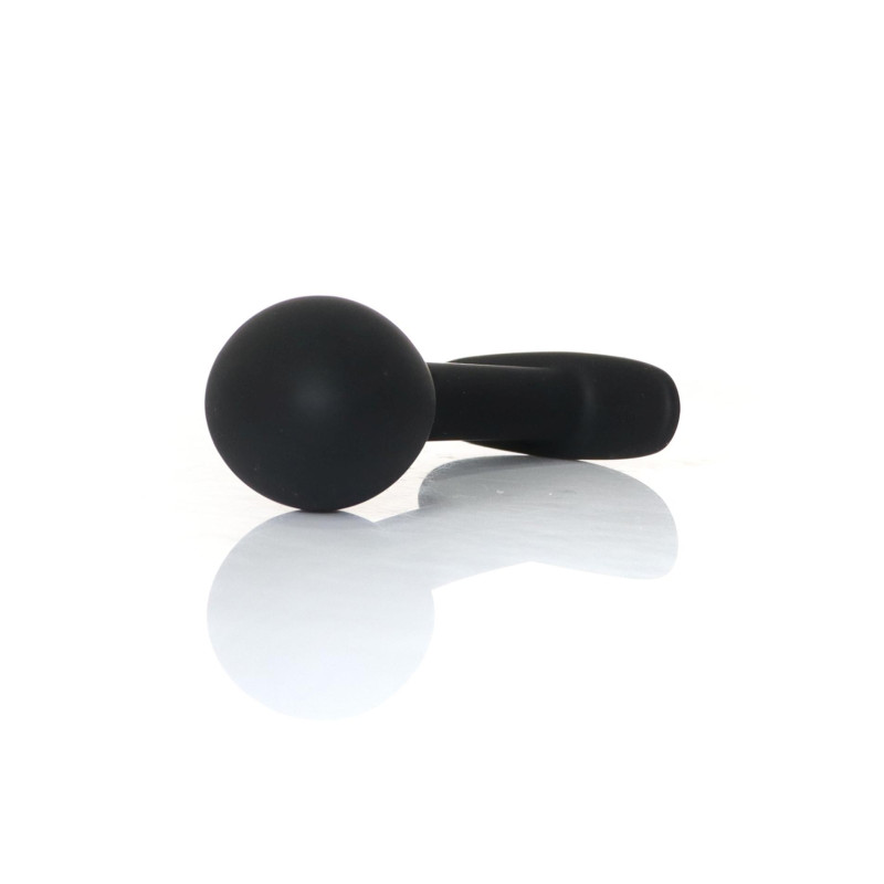 Анальна пробка B - Series HeavyFun Curved Silicone Black Plug L