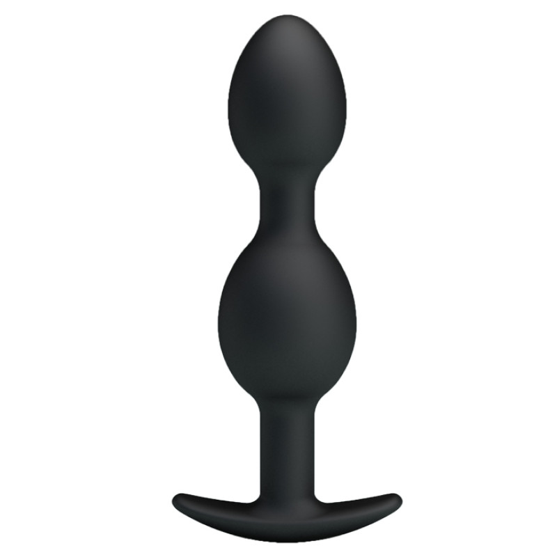 Анальна пробка Pretty Love silicone Anal balls Чорна BI0396