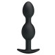 Анальна пробка Pretty Love silicone Anal balls Чорна BI0396