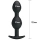 Анальна пробка Pretty Love silicone Anal balls Чорна BI0396