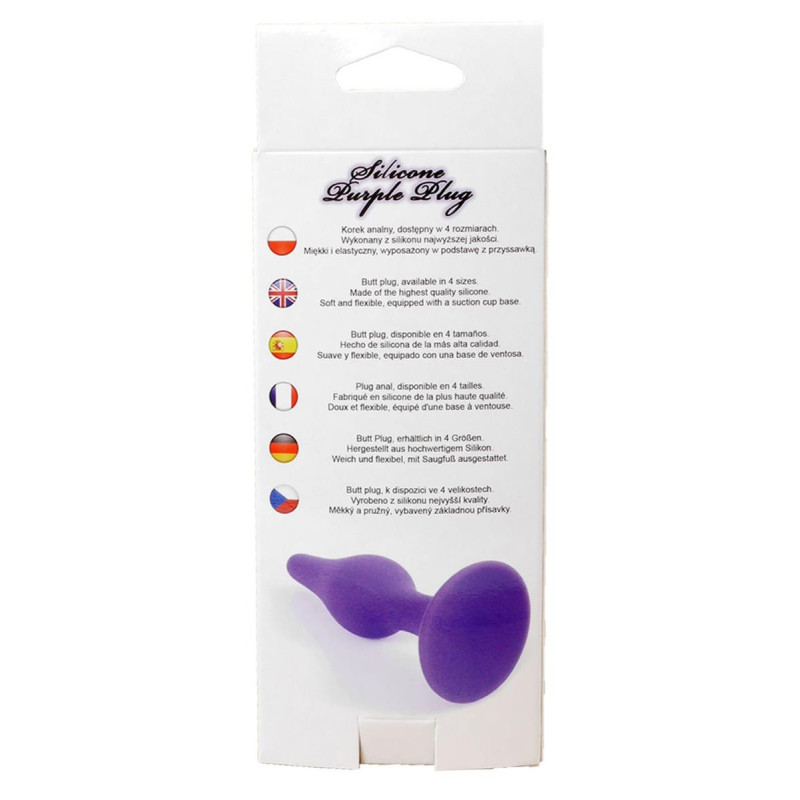Анальна пробка B - Series HeavyFun Silicone Plug XL Purple