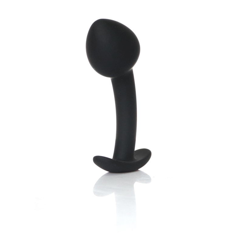 Анальна пробка B - Series HeavyFun Curved Silicone Black Plug L