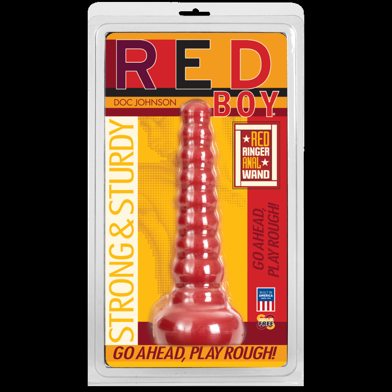 Анальная пробка Doc Johnson Red Boy Red Ringer Anal Wand