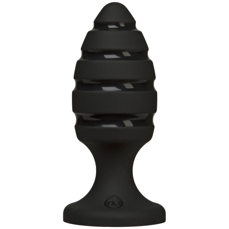 Анальний плаг із спіральним каналом Doc Johnson Platinum Premium Silicone - The Blast Чорний
