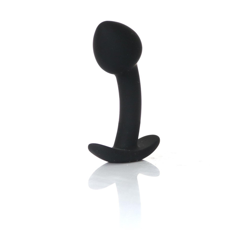 Анальна пробка B - Series HeavyFun Curved Silicone Black Plug S