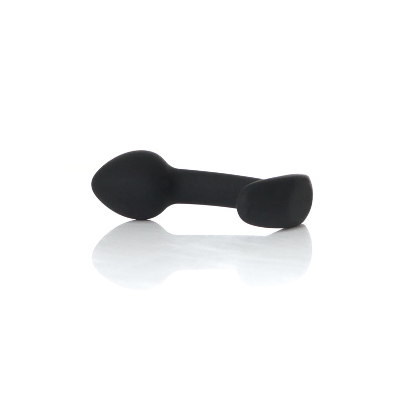 Анальна пробка B - Series HeavyFun Curved Silicone Black Plug S