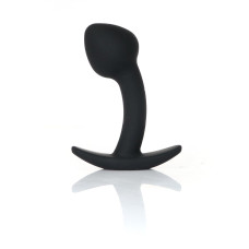 Анальная пробка B - Series HeavyFun Curved Silicone Black Plug S