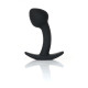 Анальна пробка B - Series HeavyFun Curved Silicone Black Plug S