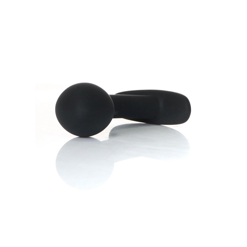 Анальна пробка B - Series HeavyFun Curved Silicone Black Plug S