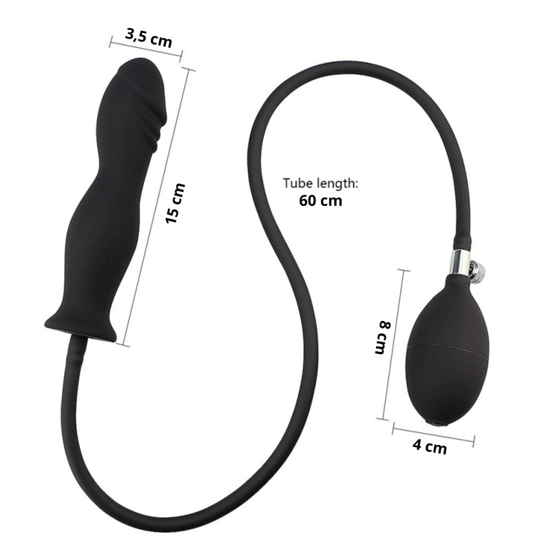 Надувна анальна пробка Erospace Wild Play Inflatable Anal Plug C6