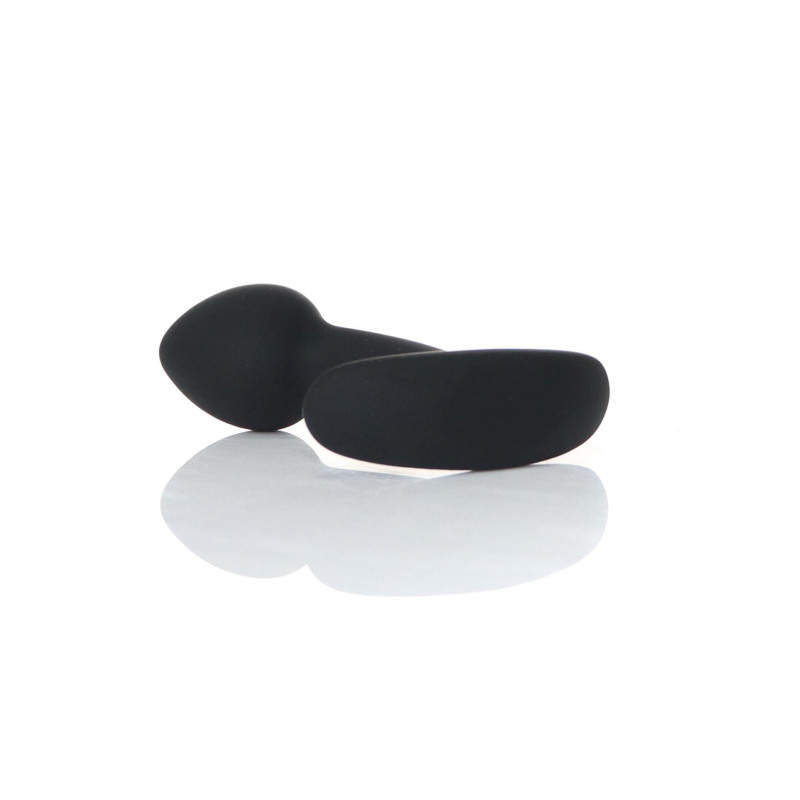 Анальна пробка B - Series HeavyFun Curved Silicone Black Plug S