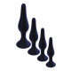 Анальная пробка B - Series HeavyFun Silicone Plug M Black