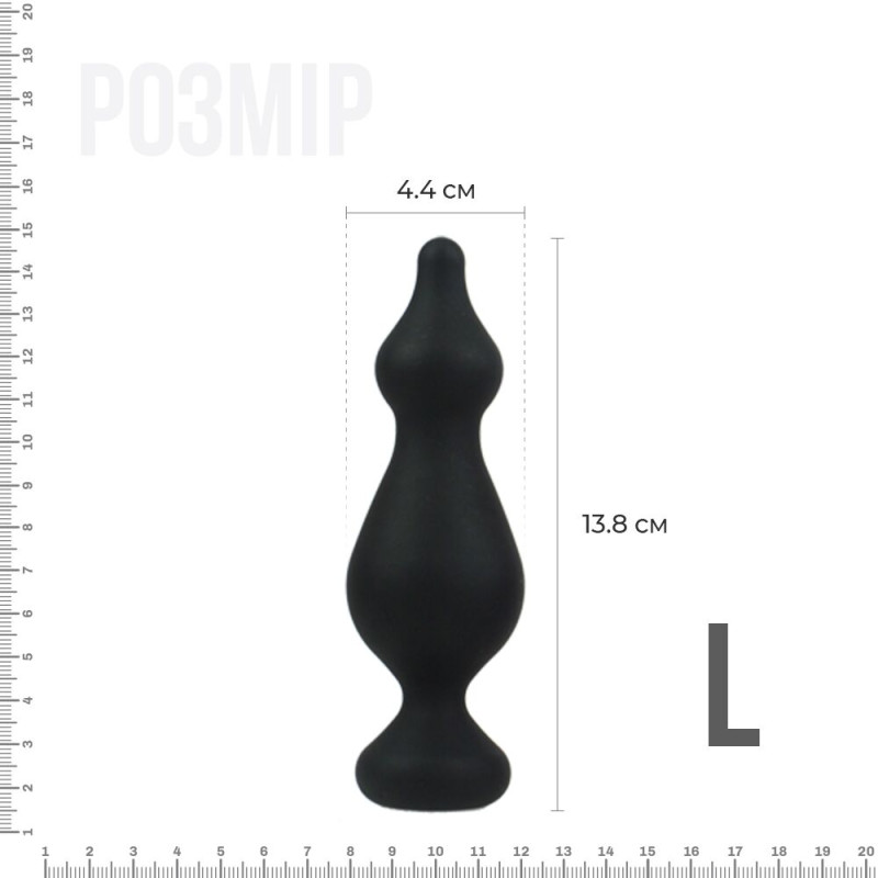 Анальная пробка Adrien Lastic Amuse Big Черная L