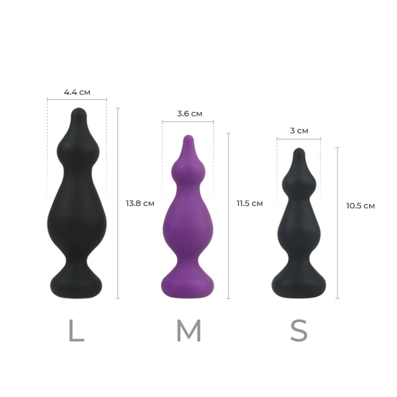 Анальная пробка Adrien Lastic Amuse Big Черная L