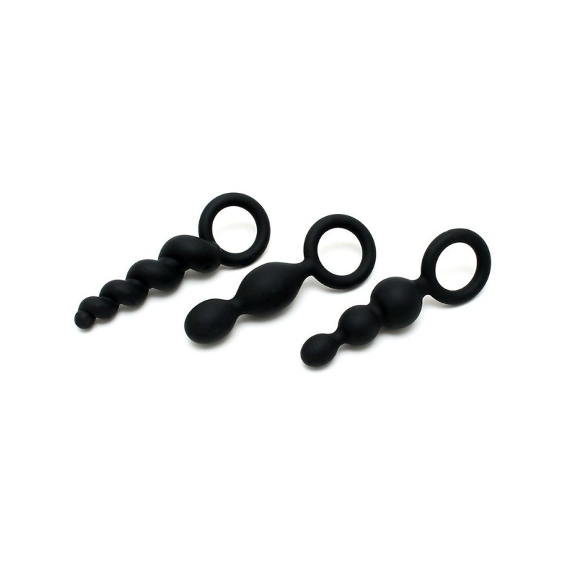 Набор анальных пробок Satisfyer Plugs black 3 шт