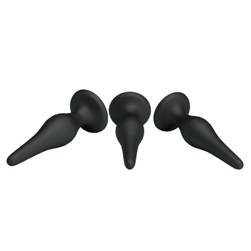 Анальные пробки Pretty Love Begginer's Mini Anal Kit Черная