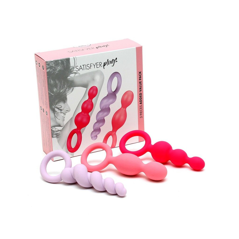 Набор анальных пробок Satisfyer Plugs colored 3 шт
