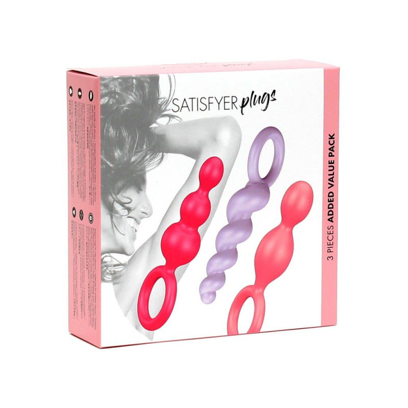 Набор анальных пробок Satisfyer Plugs colored 3 шт