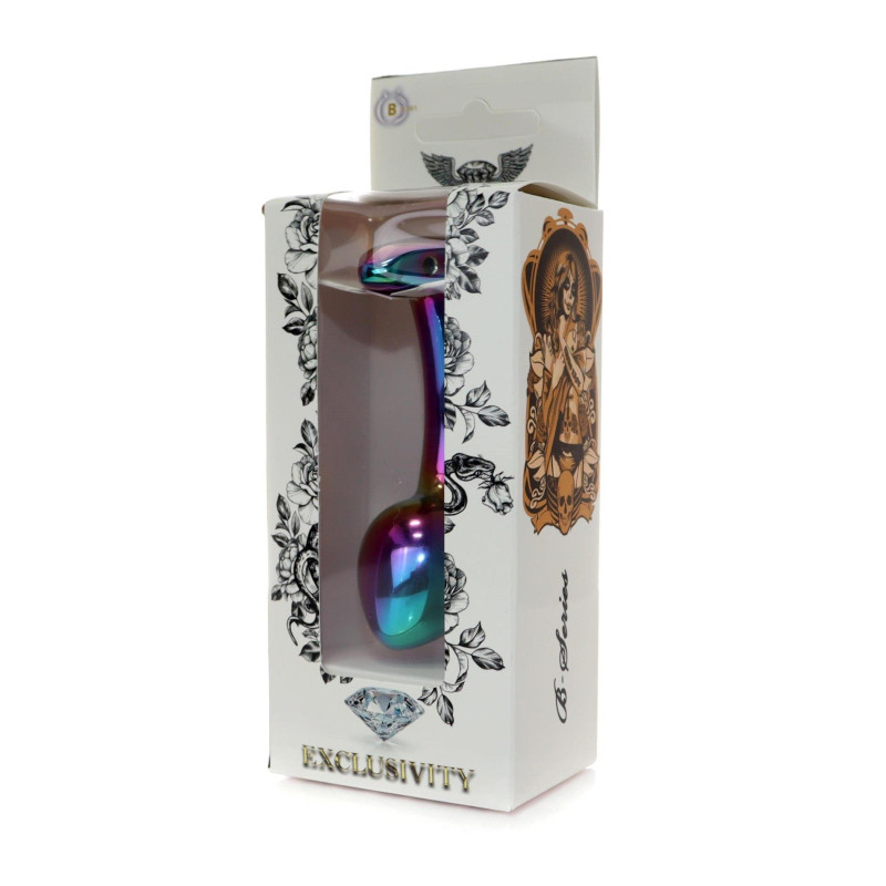 Анальная пробка B - Series HeavyFun Curved Jewellery Multicolour Plug M