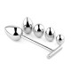 Анальная пробка с сменными элементами B - Series HeavyFun Jewellery Metal Anal Plug No. 3