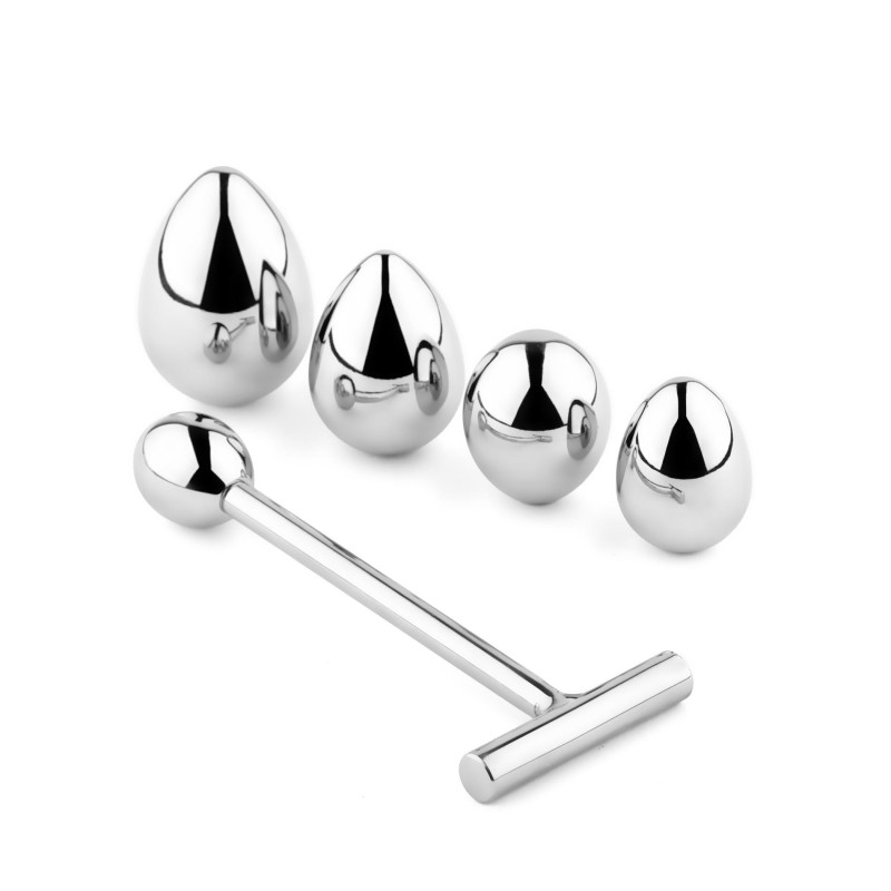 Анальная пробка с сменными элементами B - Series HeavyFun Jewellery Metal Anal Plug No. 3