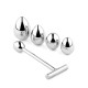 Анальная пробка с сменными элементами B - Series HeavyFun Jewellery Metal Anal Plug No. 3