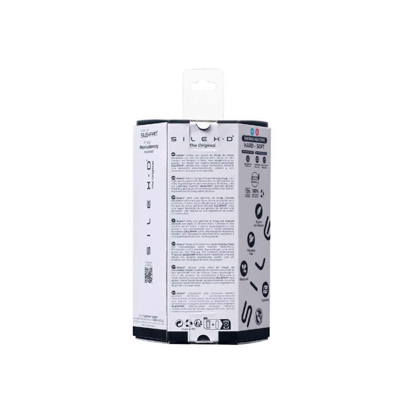 Анальна пробка SilexD (Model 2 size M), двошарова, силікон+Silexpan