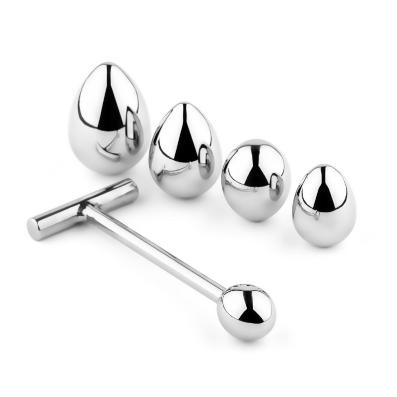 Анальная пробка с сменными элементами B - Series HeavyFun Jewellery Metal Anal Plug No. 3