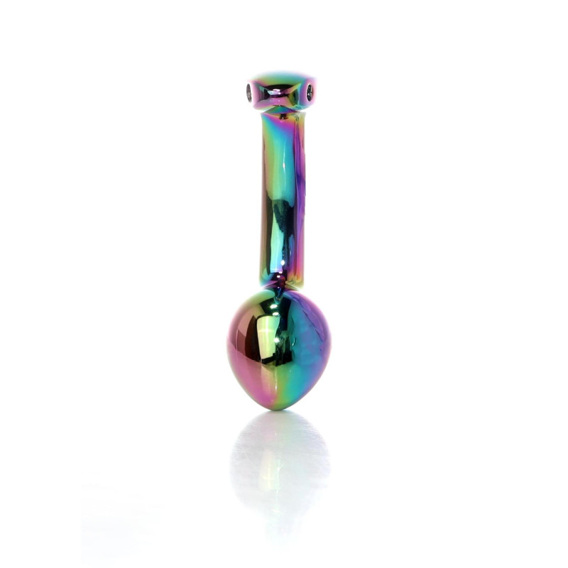 Анальна пробка B - Series HeavyFun Curved Jewellery Multicolour Plug S