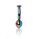 Анальна пробка B - Series HeavyFun Curved Jewellery Multicolour Plug S