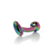 Анальна пробка B - Series HeavyFun Curved Jewellery Multicolour Plug S