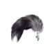 Анальная пробка B-Series HeavyFun Fox Tail, диаметр 2,7 см, длина 6,5 см, Black
